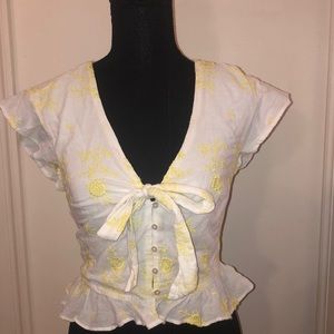 White and yellow top